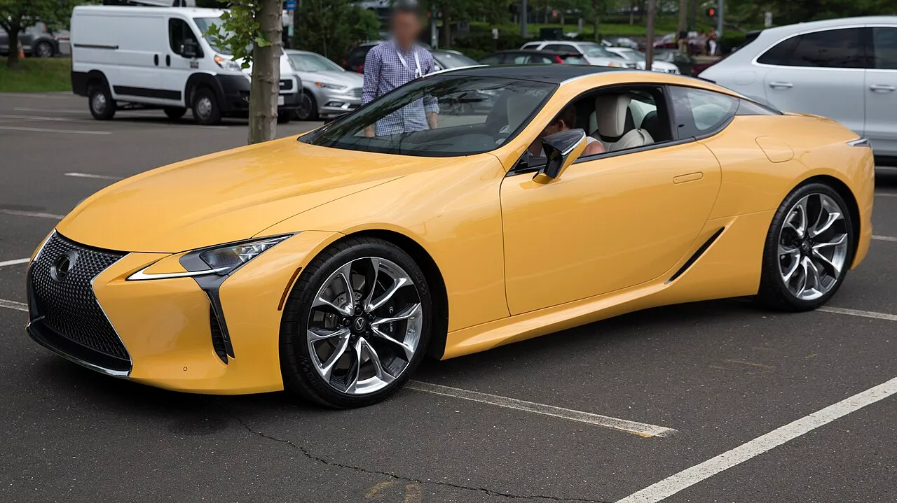 Lexus LC 500 model reference photo; not the listed vehicle