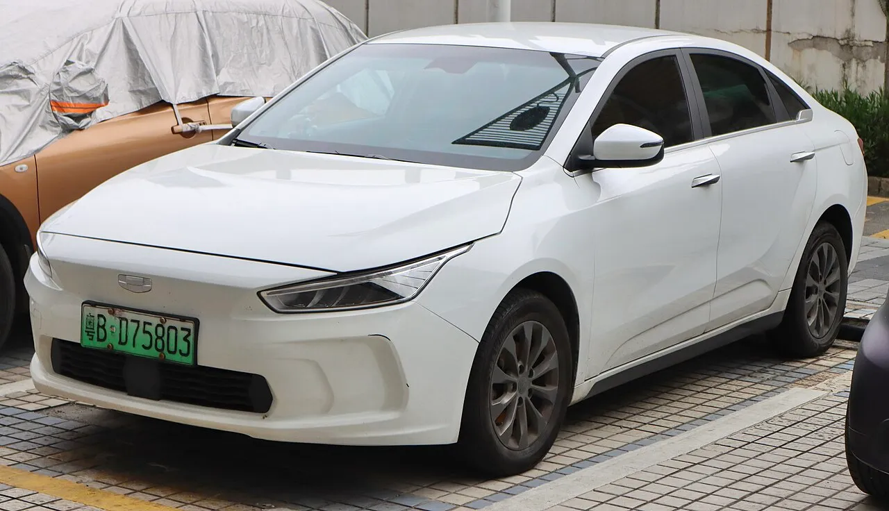 Geely Geometry A model reference photo; not the listed vehicle