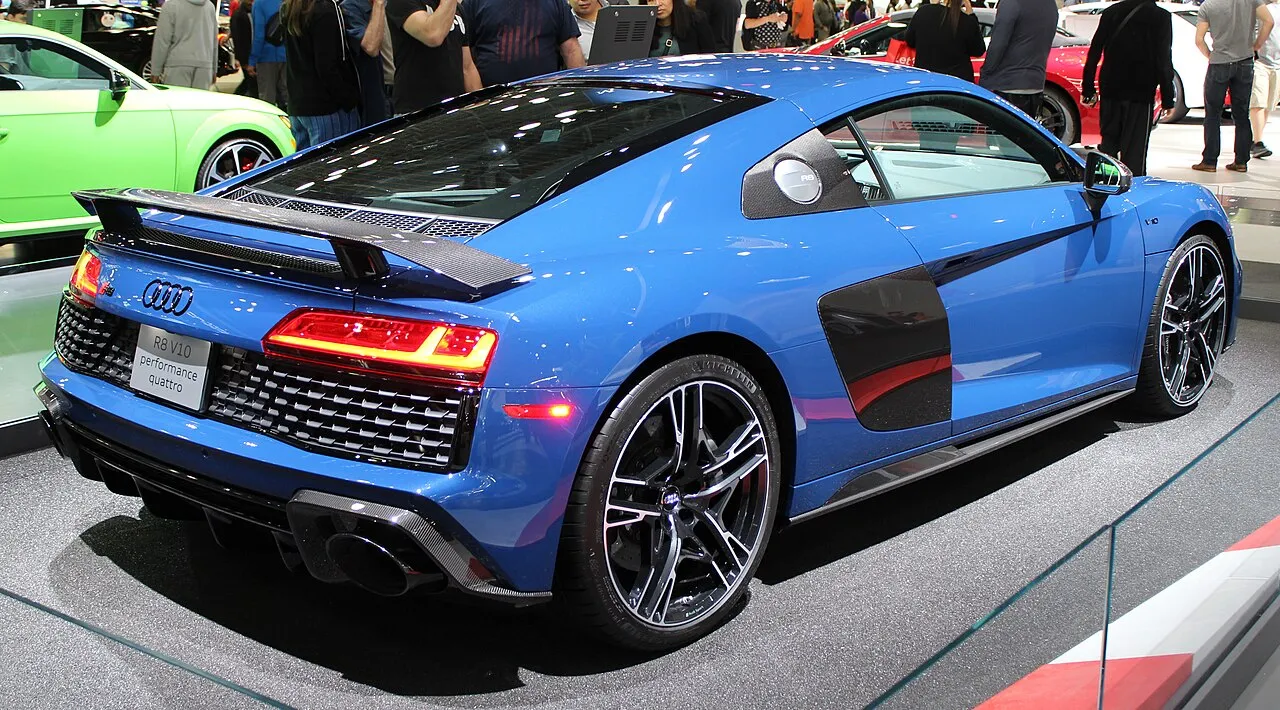 2019 Audi R8 V10 performance quattro rear NYIAS 2019 — model reference, not inventory photo